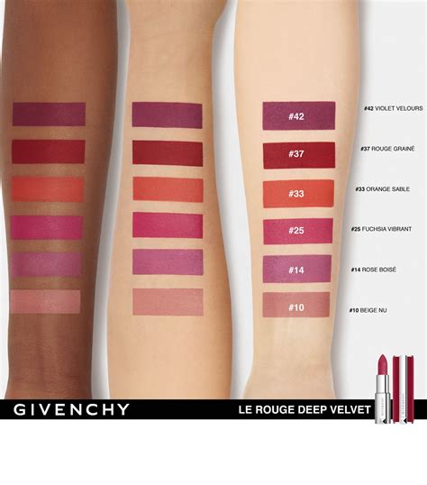 givenchy le rouge deep velvet lipstick 37|Givenchy sheer velvet lipstick 18.